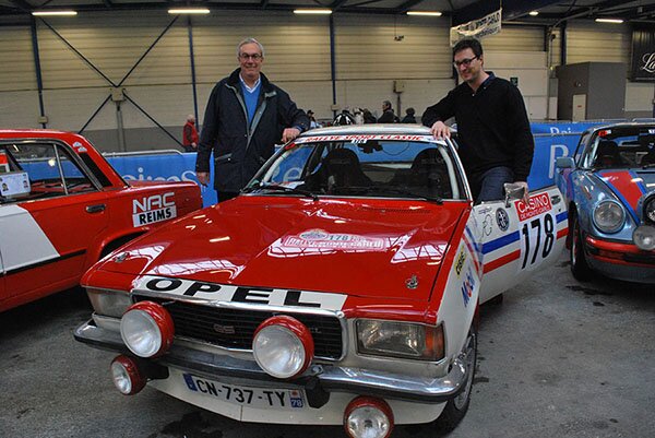 Le Rallye Monte-Carlo Historique est une épreuve qui se partage en famille. Benoît Legenne et son père Vincent participent avec leur Opel Commodore GS de 1974. La seule Commodore du plateau. (photo AnneB)